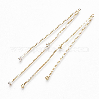 Кулон с кисточкой из змеиной латуни KK-S348-238-1