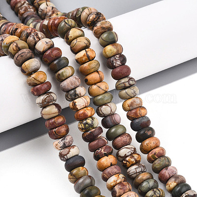 Натуральная полихромная яшма/камень Пикассо/нити бус из яшмы Пикассо G-T140-70A-1