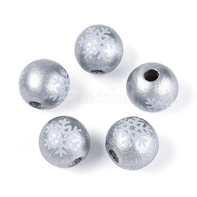 Рождественские бусины из дерева схима WOOD-T032-35A-1