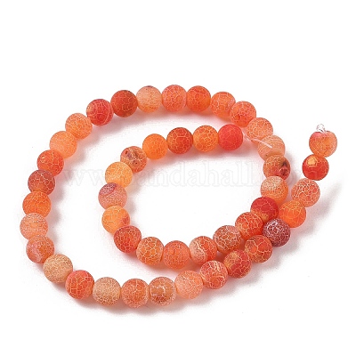 Естественные выветрившиеся агатовые бусины G-P414-A05-1