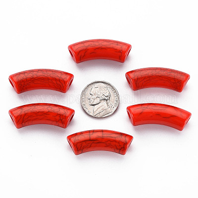 Непрозрачные акриловые бусины с краклеем X2-MACR-S372-001N-009-1