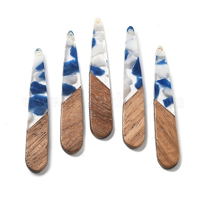 Подвески из смолы и ореха&nbsp;LS-FIND-R051-08F-1