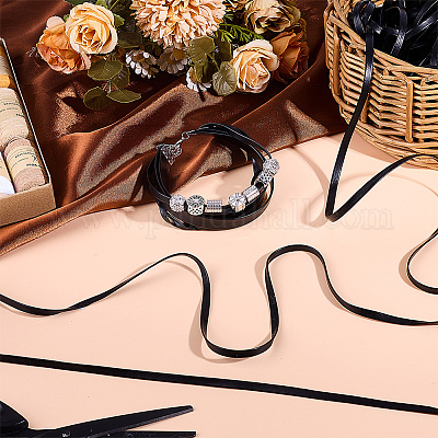 Плоским пу кожаный шнур DIY-WH0656-51A-1