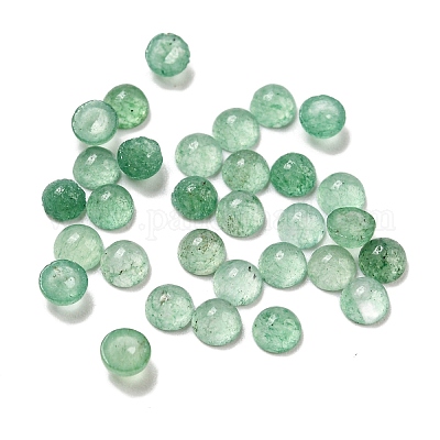 Естественный зеленый авантюрин кабошонов G-Q173-01A-10-1