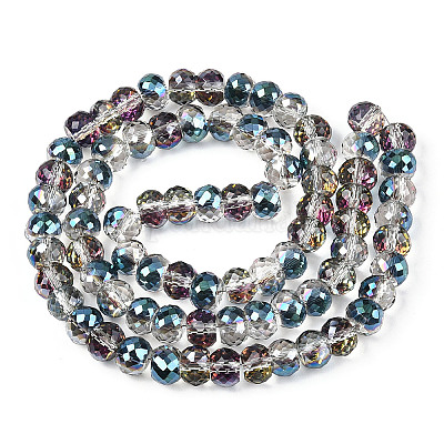 Гальванические стеклянные бусины X-EGLA-Q092-8mm-A01-1