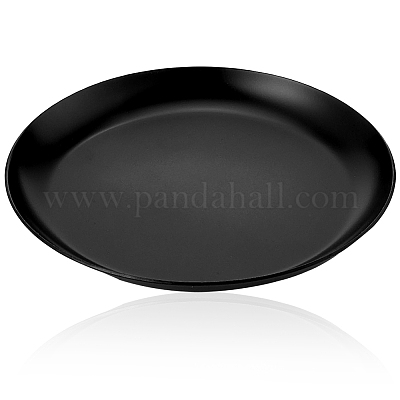 Круглая тарелка из нержавеющей стали для украшений DJEW-WH20009-02-1