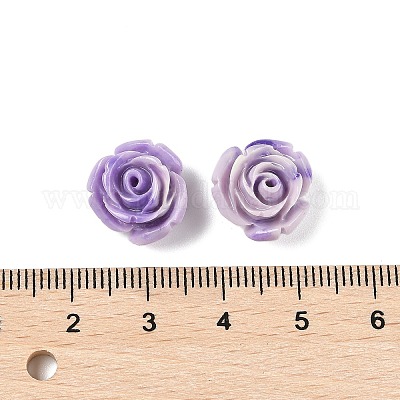 Perles teintes en coquillage synthétique&nbsp;SHEL-K007-15D-1