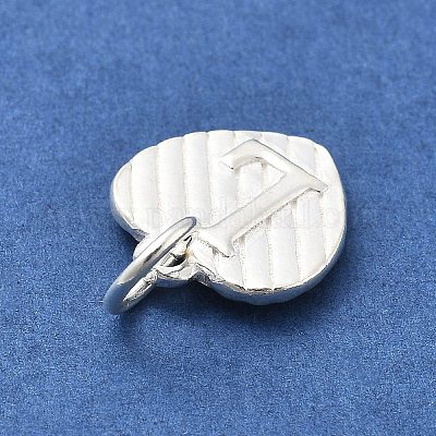 925 серебряное сердце с заглавными буквами STER-S009-13L-S-1