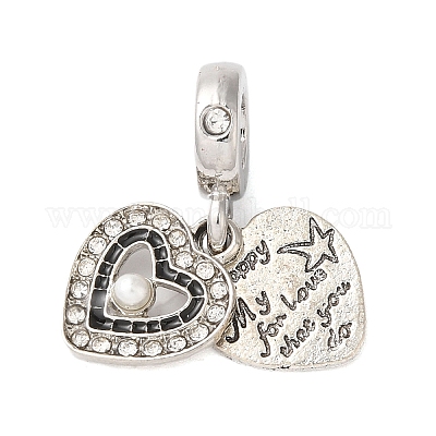 Подвеска из сплава с кристаллами и стразами в европейском стиле PALLOY-S189-34P-1