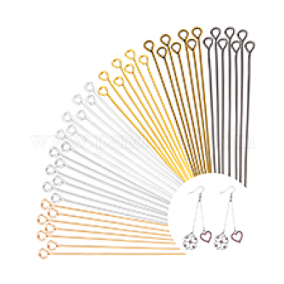 1200 шт. 6-х цветные литые штифты с ушками&nbsp;FIND-PH0025-40-1