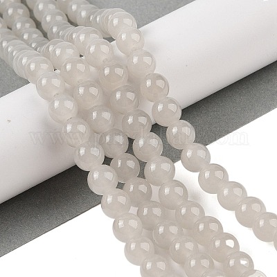 Выпечки окрашены имитация нефрита стекловолокна круглый шарик DGLA-XCP0001-17-1