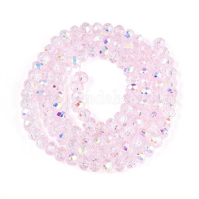 Прозрачные стеклянные бусины EGLA-N016-4mm-04-1