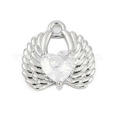 Латунные микро проложить кубического циркония подвески ZIRC-P122-01B-P01-1