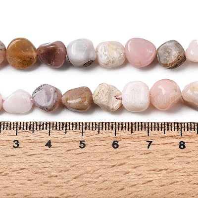 Натуральный розовый опал бусы пряди G-B161-B05-1