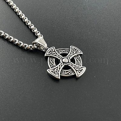 Мужские подвески-кресты викингов из нержавеющей стали 304 MS4247-1