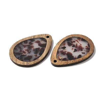 Кулон из дерева и смолы WOOD-H104-22-09-1