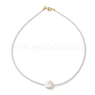 Стекла семян бисера ожерелья NJEW-JN04921-1