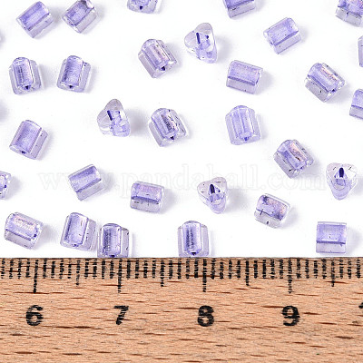 Прозрачные внутри цветные стеклянные бусины SEED-T007-13I-1