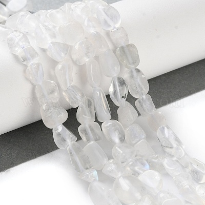 Бусины из натурального радужного лунного камня G-P497-01C-62-1