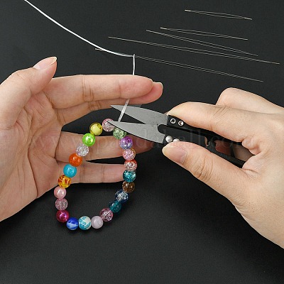 Игла для бисероплетения из высокоуглеродистой стали с большим ушком TOOL-YW0001-28-1