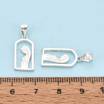 925 серебряный ажурный кулон с подвесками из натурального серебра STER-N016-120S-1