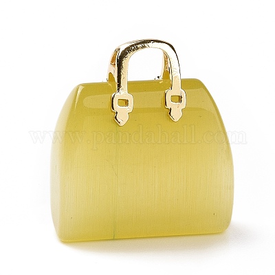 Подвески кошачий глаз G-P490-01G-02-1