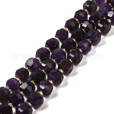 Natürlichen Amethyst Perlen Stränge&nbsp;G-P508-A09-01-1