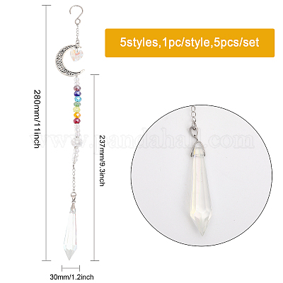 Подвесные украшения из сплава луны HJEW-CA0001-42-1