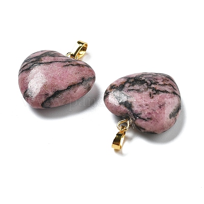 Природные подвески родонит G-G956-B22-G-1