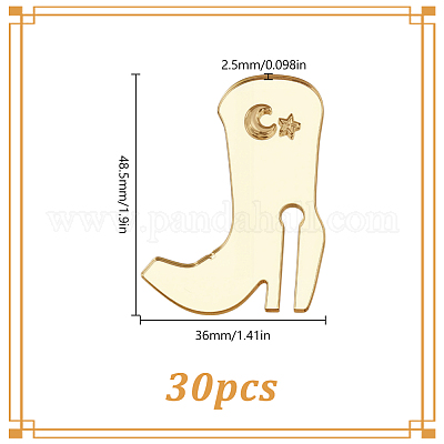 1 пакетик акриловых подвесок для бокалов вина&nbsp;OACR-HY0001-24B-01-1