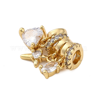 Латунные микро проложить кубического циркония подвески&nbsp;LS-KK-P289-03G-1