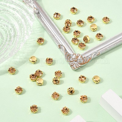 Preciosa® maxima crystal в пришивной чашке Y-PRC-SS34-10330-G-1