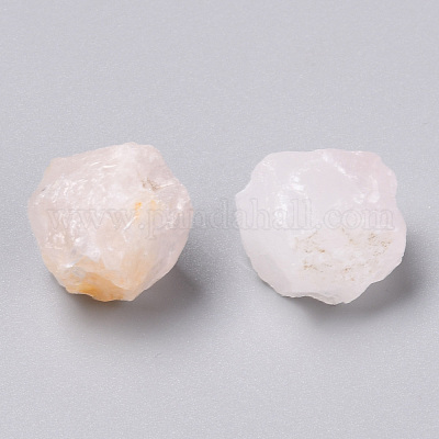 Грубые бусины из натурального розового кварца G-H239-03B-1