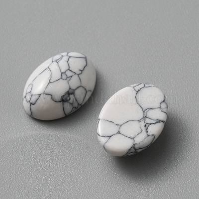 Кабошоны из натурального говлита G-WH0018-041A-1