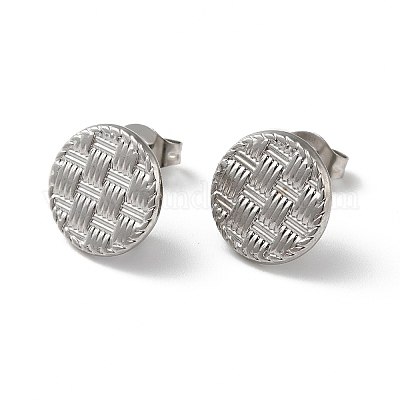 Фурнитура для сережек-гвоздиков из нержавеющей стали марки 304 STAS-M314-01A-P-1