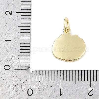 Рождественские латунные эмалевые подвески KK-Q028-71G-01-1