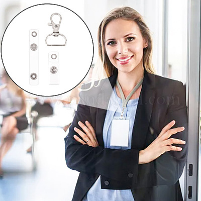 50 шт. железные D-образные кольца с поворотными застежками DIY-OC0011-38-1