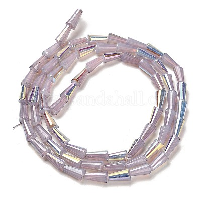 Выпечка окрашенные стеклянные бусины пряди DGLA-D001-03H-1