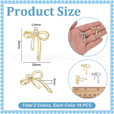 32шт 2 цвета подвески из сплава с покрытием стойки FIND-UN0007-54-1