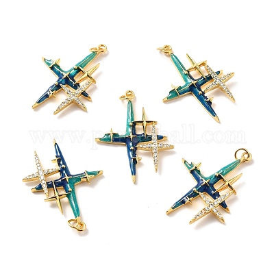 Стойки обшивки латунь микро проложить Циркон подвеску KK-M230-25G-1