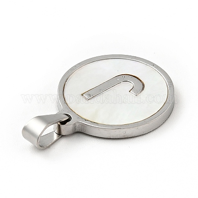 Нержавеющая сталь 304 с подвесками в виде белых ракушек STAS-G268-01J-P-1