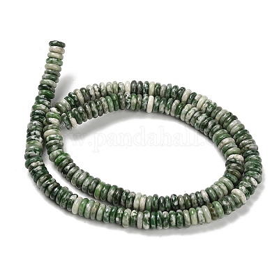 Натуральные зеленые пятна яшмовых нитей G-Q159-B35-01-1