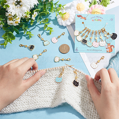 Маркеры для подвесок в виде головы кошки и сердца HJEW-AB00393-1