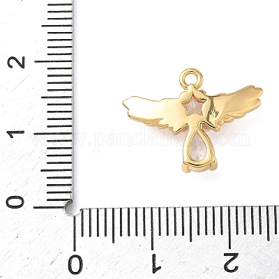 Латунные микро проложить кубического циркония подвески KK-D024-16G-1