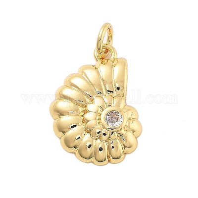 Латунные микро проложить кубического циркония подвески KK-L209-093G-1