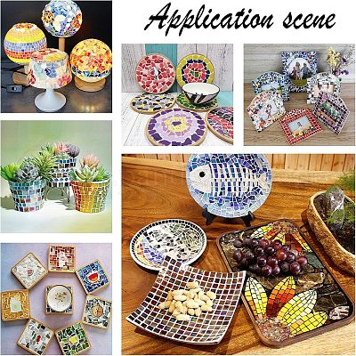 Кабошоны из стекла с блестками GLAA-FH0001-03A-1