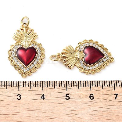 Покрытие стойки латунь микро паве прозрачные подвески с кубическим цирконием класса AAA KK-M280-10A-G-1