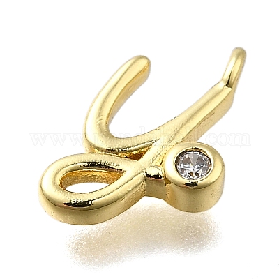 Латунные микро проложить кубического циркония подвески KK-B132-12G-Y-1