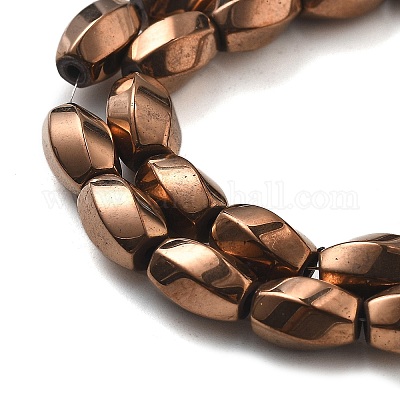 Гальванические нити синтетических магнитных гематитовых бусин G-P545-G01-02D-1