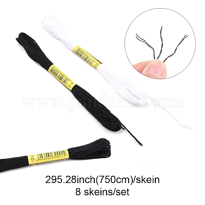 2 комплект 2-х цветных хлопковых ниток для вязания крючком OCOR-FS0001-03-1